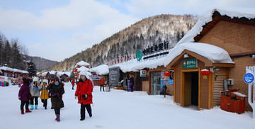 雪乡全景 中国雪乡 雪乡