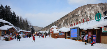 雪乡全景 中国雪乡 雪乡