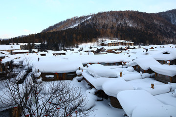 雪乡全景 中国雪乡 雪乡