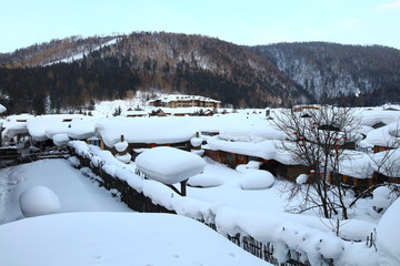 雪乡全景 中国雪乡 雪乡