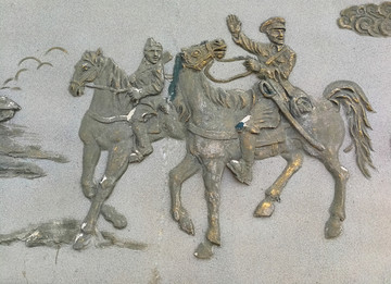 苏联骑兵浮雕