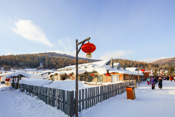 黑龙江雪乡 雪乡旅游 雪房子