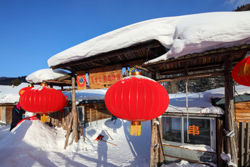 黑龙江雪乡 雪乡旅游 雪房子