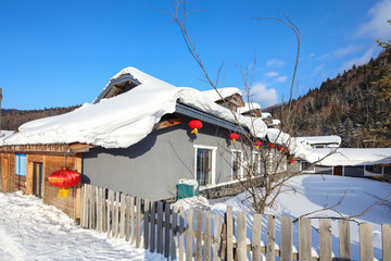 黑龙江雪乡 雪乡旅游 雪房子