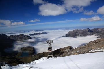 阿尔卑斯山 雪山 铁力士山