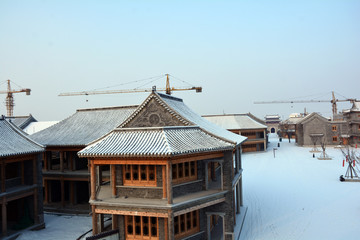 古城雪景