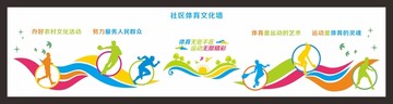 社區(qū)學(xué)校體育文化墻
