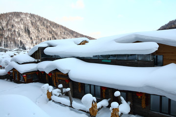 雪乡全景 中国雪乡 雪乡