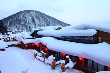 雪乡全景 中国雪乡 雪乡