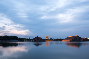 广富林傍晚