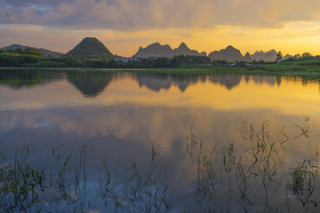 暖调风景 夕阳风光