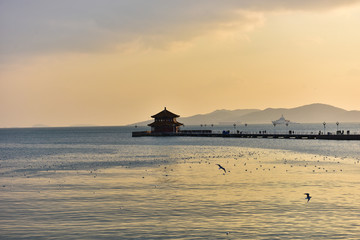 滨海建筑 栈桥 青岛