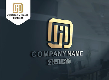 HJ字母LOGO設(shè)計(jì) JH標(biāo)志