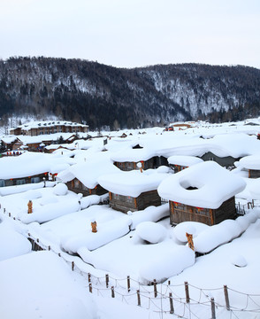 雪乡全景 中国雪乡 雪乡