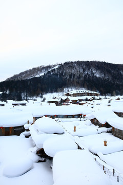 雪乡全景 中国雪乡 雪乡