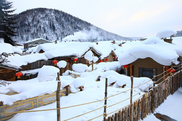 雪乡全景 中国雪乡 雪乡