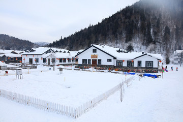 雪乡全景 中国雪乡 雪乡