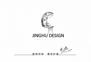 月亮美女logo