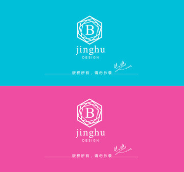 玫瑰花logo 字母Blogo