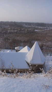 大雪 雪屋 （