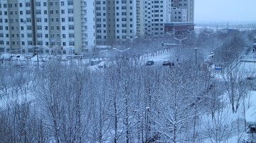 大雪的街道