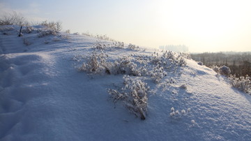 冬日雪坡