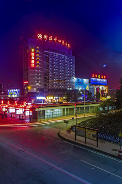 衡阳中心汽车站 夜景