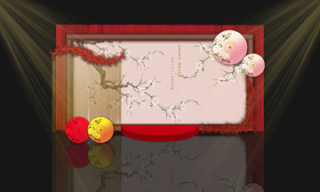 中式婚禮迎賓區(qū)