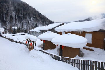 雪乡全景 中国雪乡 雪乡