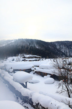 雪乡全景 中国雪乡 雪乡