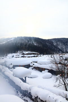 雪乡全景 中国雪乡 雪乡