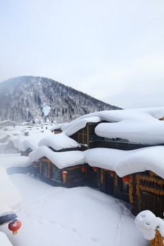 雪乡全景 中国雪乡 雪乡