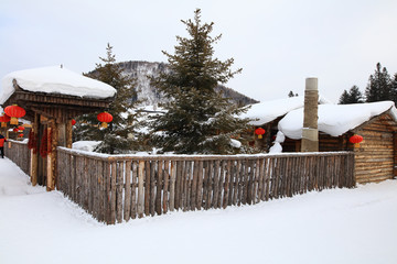 雪乡全景 中国雪乡 雪乡