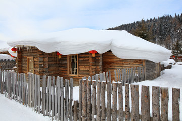 雪乡全景 中国雪乡 雪乡