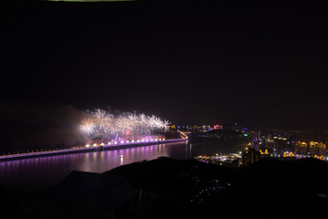 大连跨年烟花火晚会