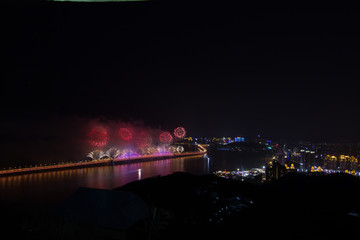 大连跨年烟花火晚会