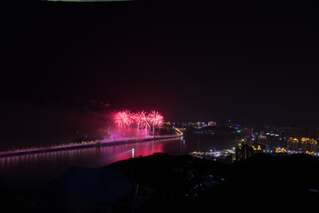 大连元旦春节跨年烟花火