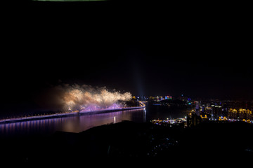 大连跨年烟花火晚会