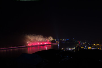 大连跨年烟花火晚会