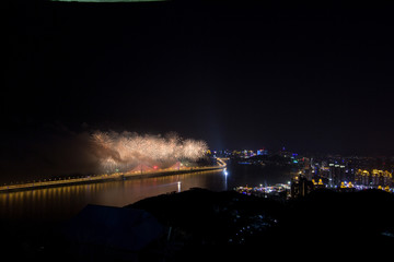 大连跨年烟花火晚会