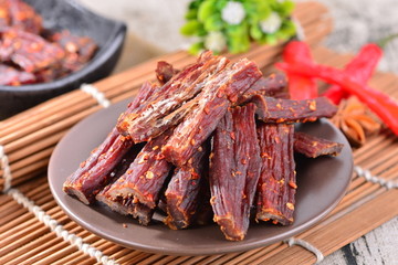 麻辣风干肉 高清大图