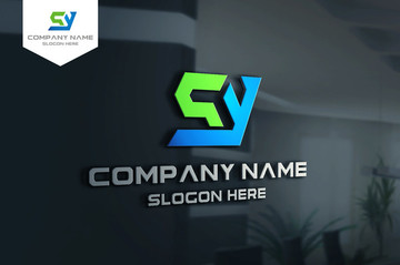 SY字母LOGO设计 SY字母