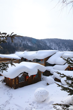 雪乡全景 中国雪乡 雪乡