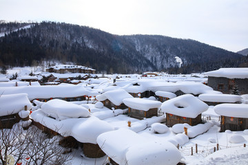 雪乡全景 中国雪乡 雪乡