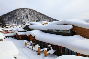 雪乡全景 中国雪乡 雪乡