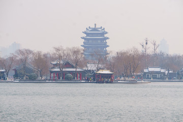 下雪之后的济南大明湖 （10）