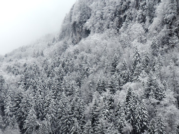 山林积雪 雾凇景色 冬季无框画