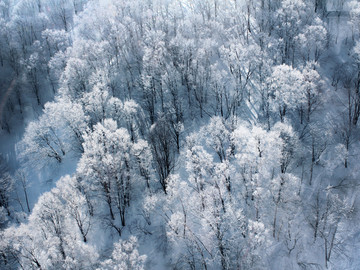 山林积雪 雾凇景色 冬季无框画