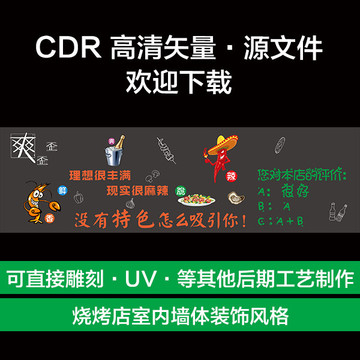 燒烤店墻體裝修
