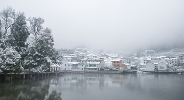 乡村雪景